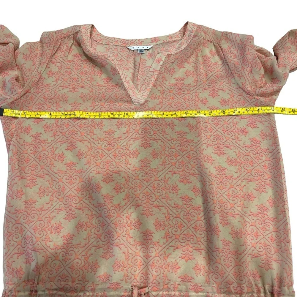 Cabi Poolside Top Tunic With Drawstring Waist Siz… - image 7